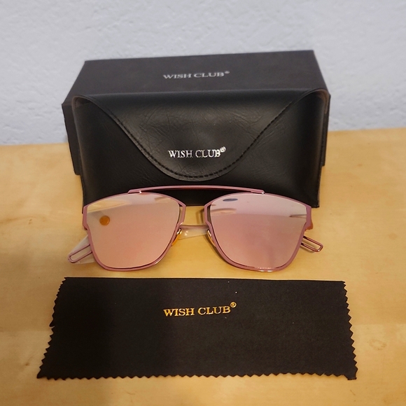 wish club Accessories - Pink Aviator Sunglasses with Sleek Design Wish Club brand new